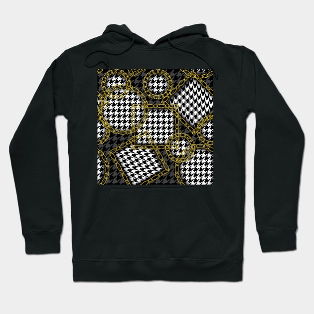 Houndstooth pattern Hoodie by ilhnklv